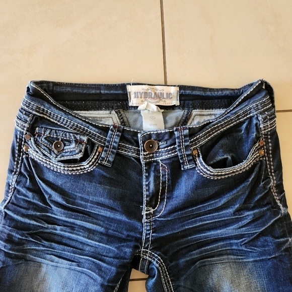 Stylish Blue Women's Jeans - Picture 3 of 10